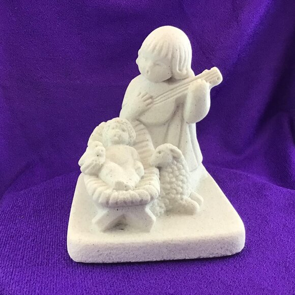 Marbell Stone Art Nativity Figurine Made in Belgium Baby Jesus Christmas - Picture 10 of 13
